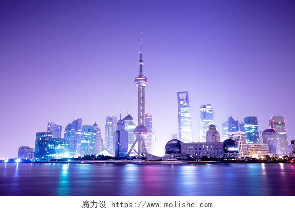 上海外滩的夜景上海的夜景